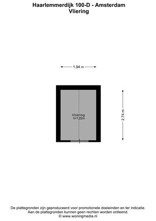 Floor plan - Haarlemmerdijk 100D, 1013 JG Amsterdam 